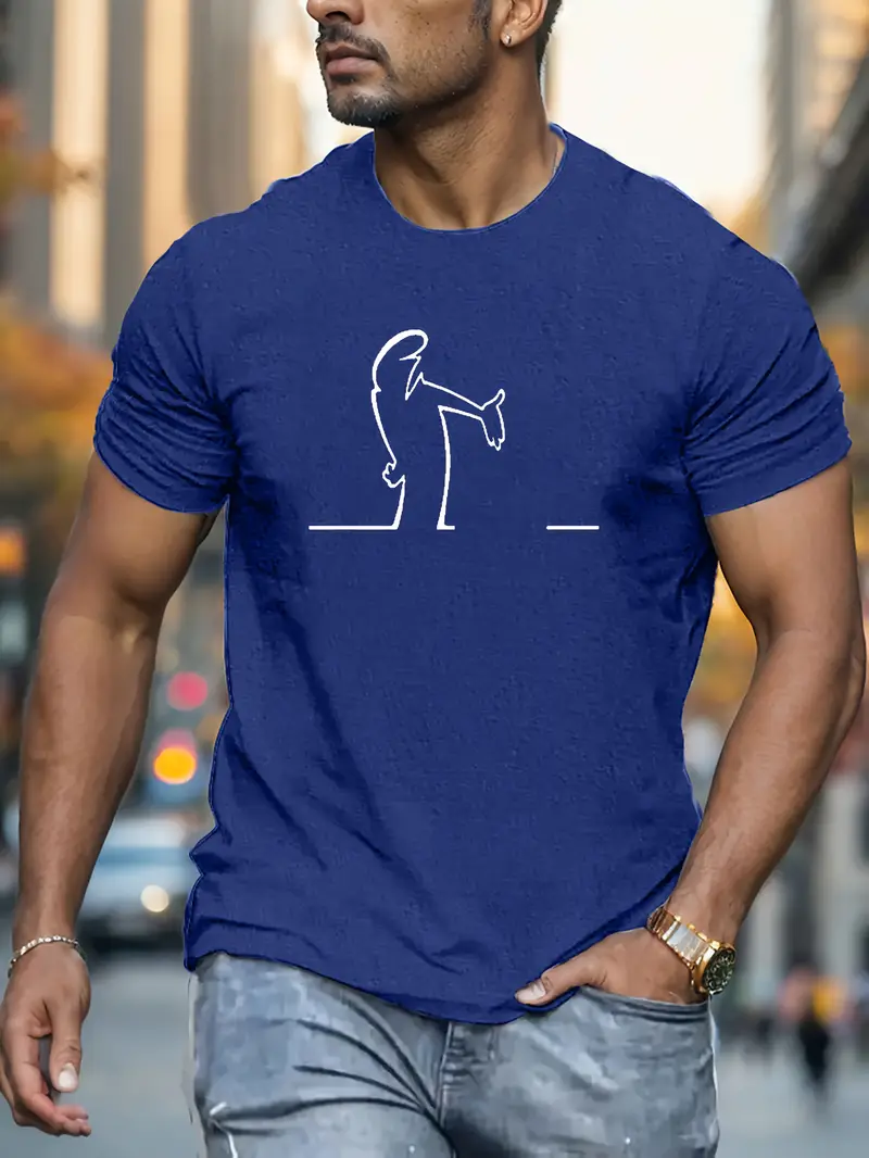 Yazlık Kısa Kollu Rahat ve Şık Goodness Baskılı Erkek Tişört