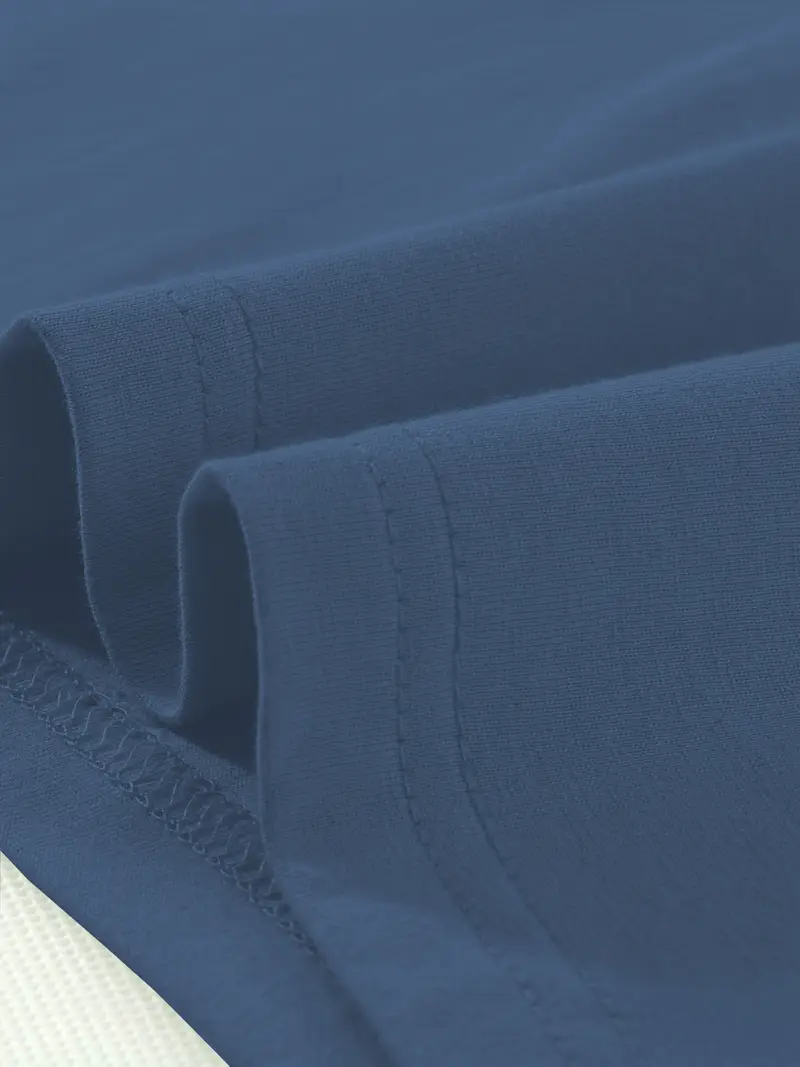 Polo Yaka Dokuma Slim Fit Mavi T-Shirt