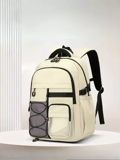 Okul ve Seyahat İçin Uygun Unisex Geniş Hacimli Çoklu Bölmeli Kadın Okul Çantası