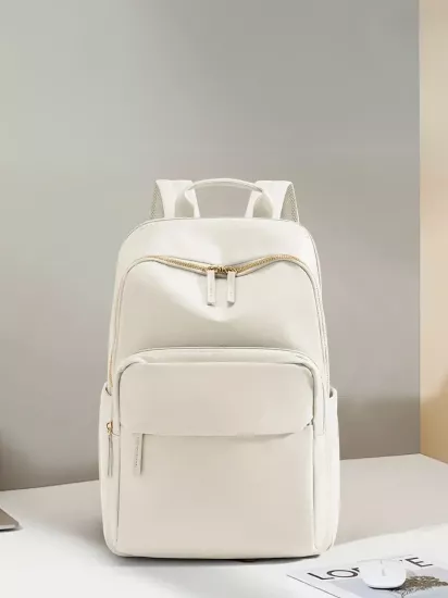 Büyük Kapasiteli Hafif Dayanıklı Kumaş Ayarlanabilir Askı Çoklu Bölümler Şık Kadın Okul Çantası