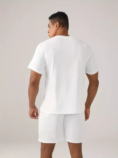 Rahat Baskılı Üç Mevsim Spor Takımı Grafik ve Harf Tasarımı ile 2 Parça Set Polyester Kumaş Hafif Esnek