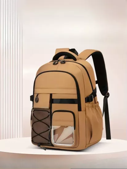 Okul ve Seyahat İçin Uygun Unisex Geniş Hacimli Çoklu Bölmeli Kadın Okul Çantası