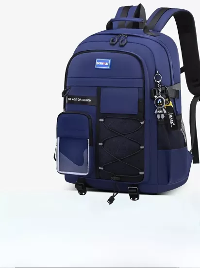 Omurga Korumalı Dayanıklı Geniş Hacimli Fermuar Detaylı Kadın Okul Çantası