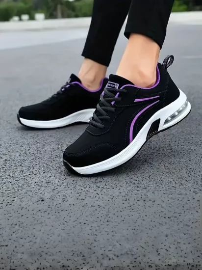 Hafif ve Esnek Şok Emici Taban Özelliği Hava Yastıklı Fitness ve Doğa Koşusu İçin Tam Uyumlu Kadın Koşu Ayakkabısı