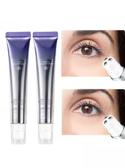 2 Adet Masaj Göz Kremi Alkolsüz Hızlı Kuruyan Formül, Nemlendirici Özellikli Sıkılaştırıcı ve Ferahlatıcı Cilt Bakım Kremi
