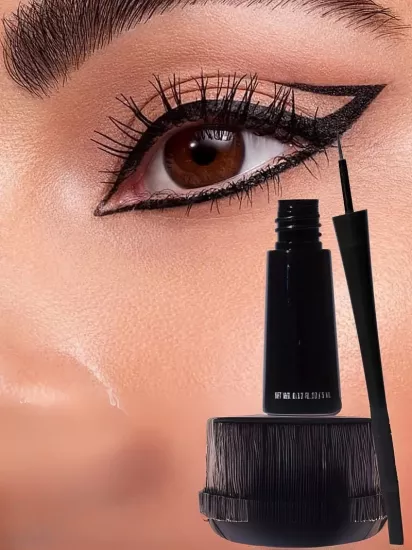 Ultra İnce Su ve Ter Geçirmez Eyeliner Üçlü Set Hızlı Kuruma Özelliği Silinmez Sert Uçlu Göz Kalemi