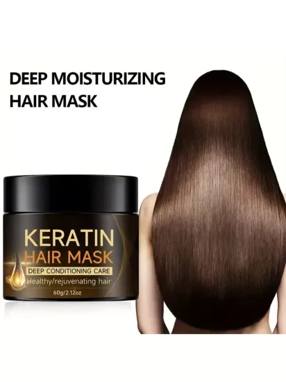 Profesyonel  Keratin Saç Bakım Maskesi Tüm Saç Tipleri İçin Derinlemesine Saç Kremi 30g