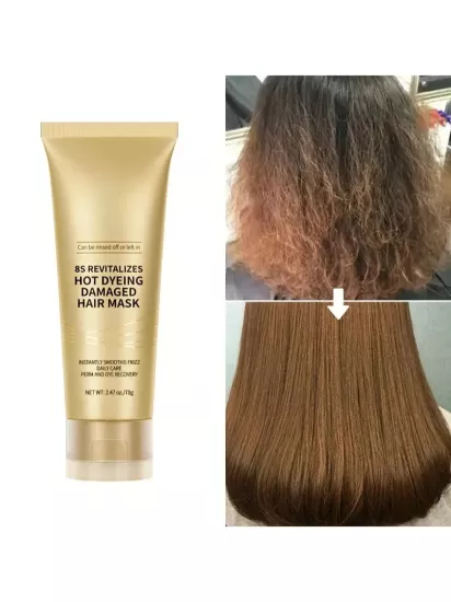 Keratin Kremi ile Düzleştirici ve Yumuşatıcı Kırık Kabarmış Saçlar İçin 8 Saniye Maske