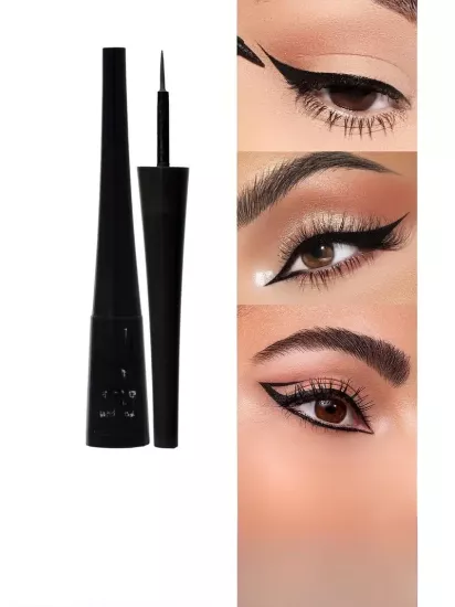 Ultra İnce Su ve Ter Geçirmez Eyeliner Üçlü Set Hızlı Kuruma Özelliği Silinmez Sert Uçlu Göz Kalemi