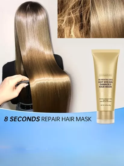 Keratin Kremi ile Düzleştirici ve Yumuşatıcı Kırık Kabarmış Saçlar İçin 8 Saniye Maske