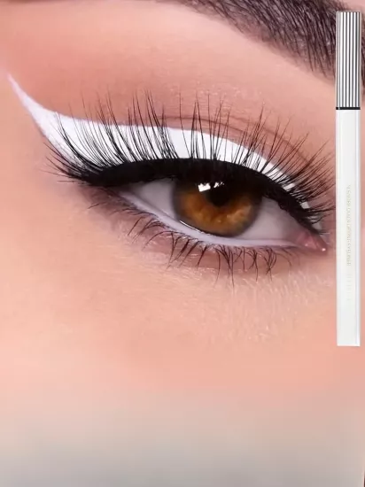 Uzun Süre Kalıcı Etki Su ve Ter Geçirmez Metalik Parlak Eyeliner Göz Kalemi