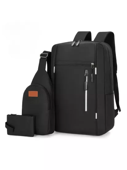 Oxford Kumaş Mini Çanta ve Cüzdan Takım Şık ve Rahat Kadın Laptop Çantası