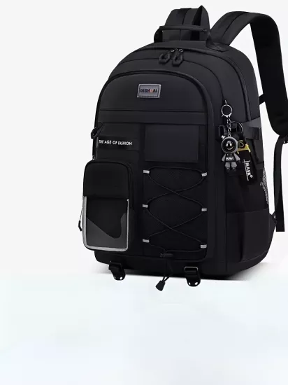 Omurga Korumalı Dayanıklı Geniş Hacimli Fermuar Detaylı Kadın Okul Çantası