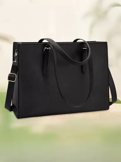 Tablet ve Laptop Bölümlü Ayarlanabilir Omuz Askısı Çoklu Bölmeli Kadın Laptop Çanta