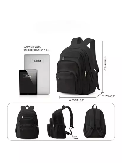 Hafif ve Geniş Hazneli Ayarlanabilir Omuz Askısı Polyester Astarlı Durum Temalı Kadın Laptop Çantası